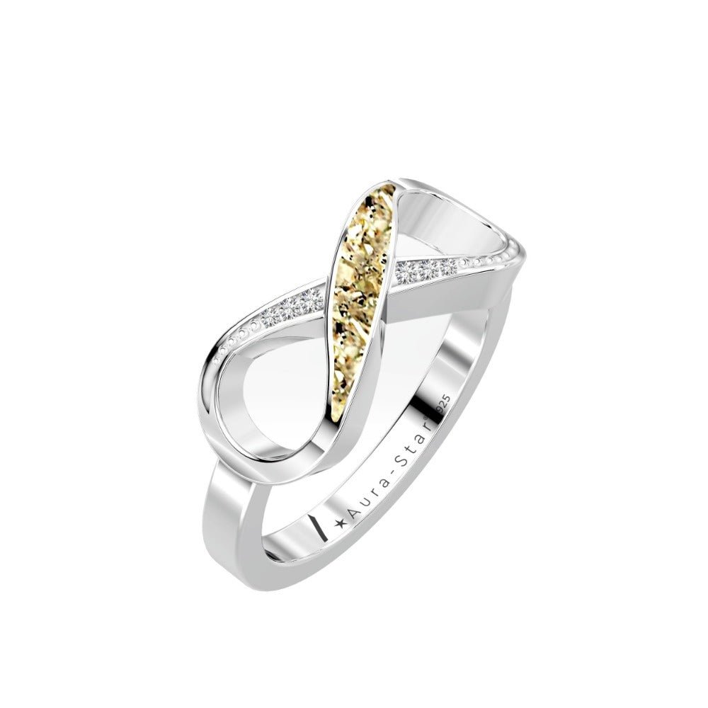 Ashes Infused JewelleryAura-Star Ring Infinite