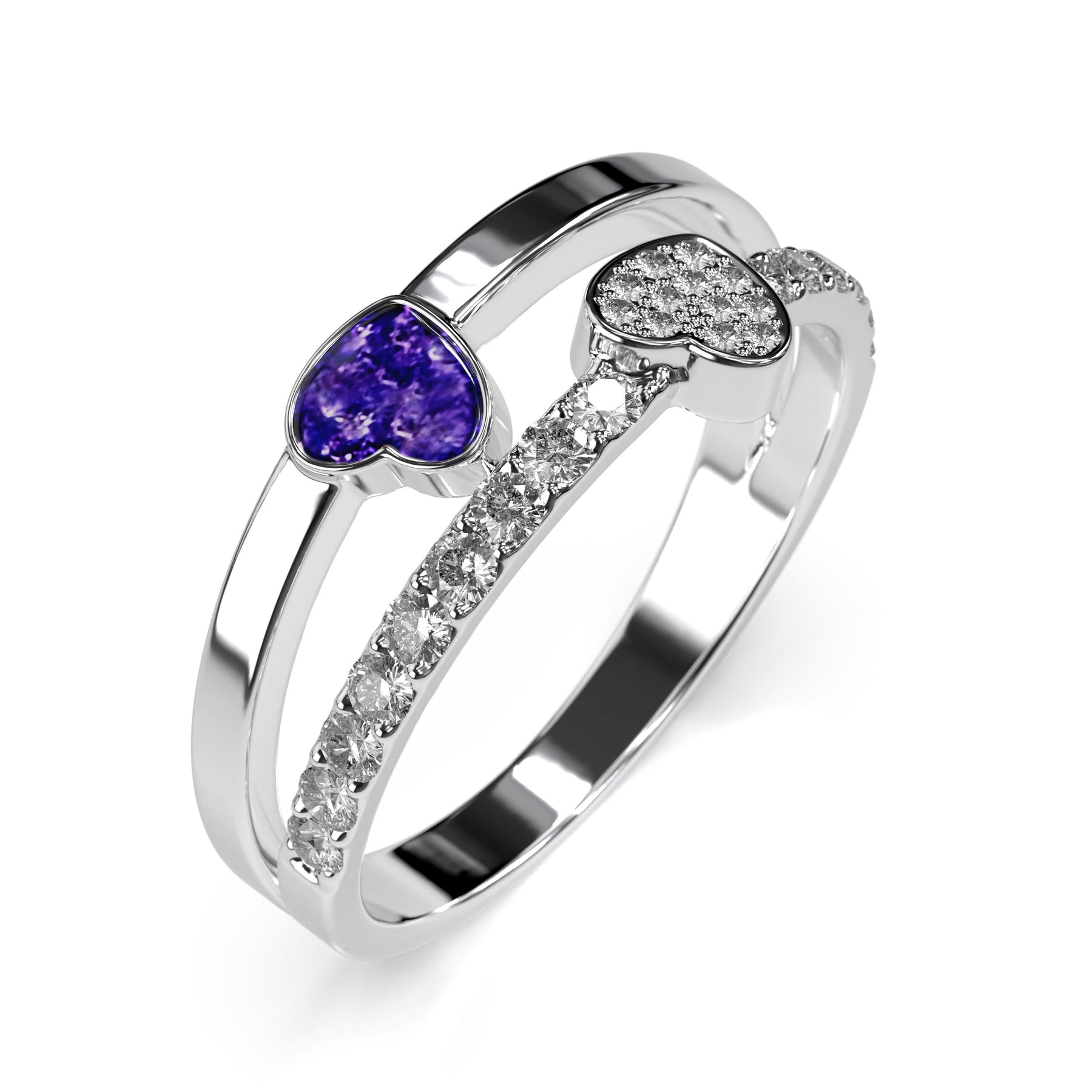 Ashes Infused JewelleryAura-Star Ring Royal