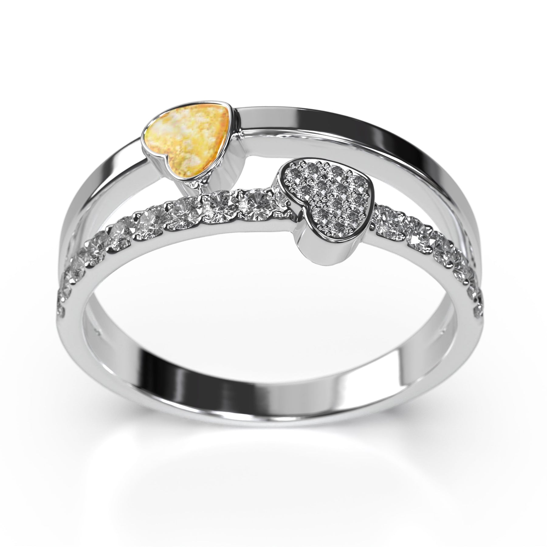 Ashes Infused JewelleryAura-Star Ring Royal