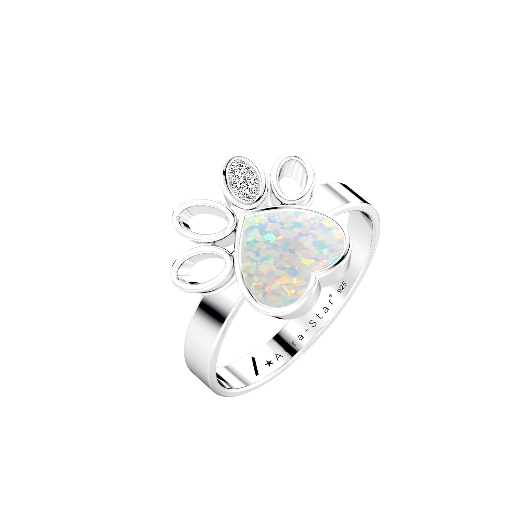Ashes Infused JewelleryAura-Star Ring True