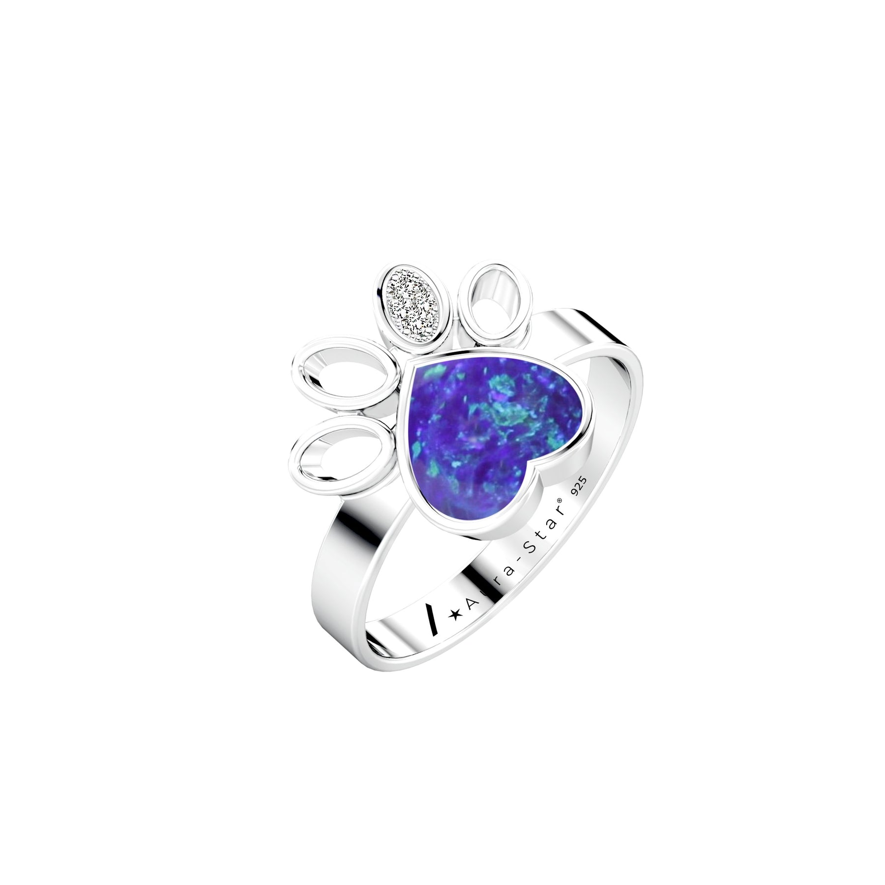 Ashes Infused JewelleryAura-Star Ring True