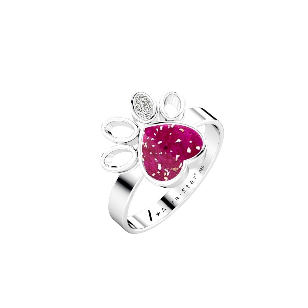 925 Sterling Silver Love Heart Urn Ring for pet Dog Cat's Ashes Keepsake  Memorial Tiny Jewelry Forever in My Heart Paw Print Cremation Finger Rings,  10, Metal, Cubic Zirconia : Amazon.com.au: Pet