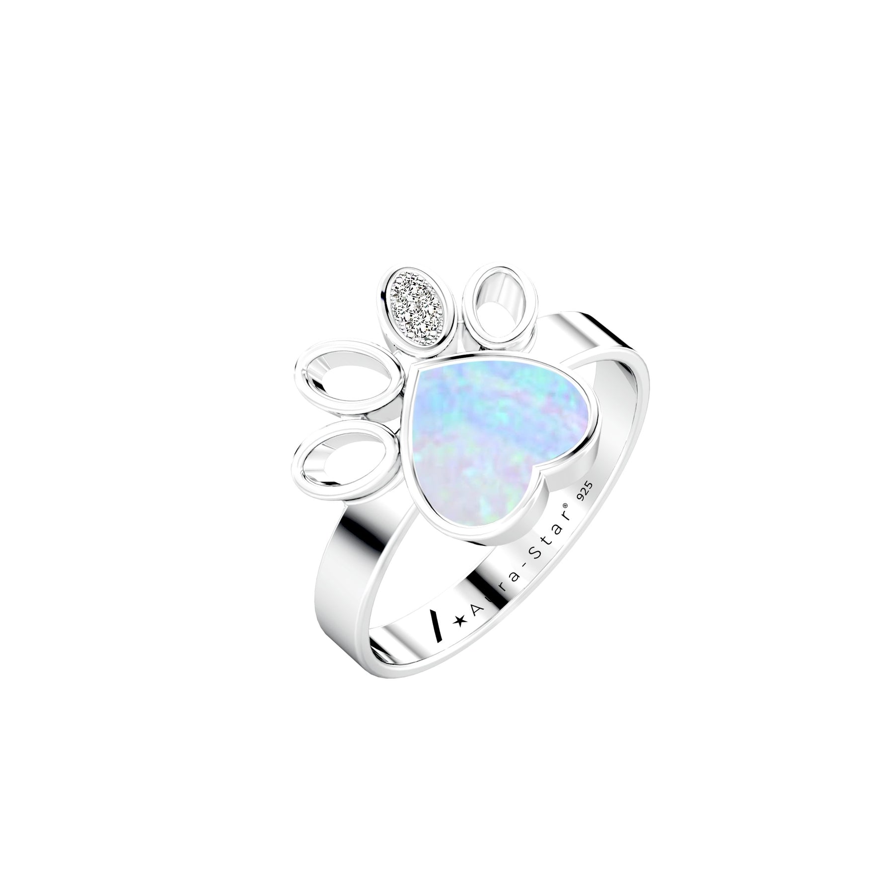 Ashes Infused JewelleryAura-Star Ring True
