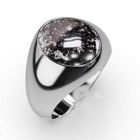 Ashes Infused JewelleryAura-Star Unisex Ring Signet